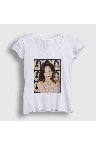 Presmono Tricou alb pentru femei V2 Kim Sejeong 524348 tt