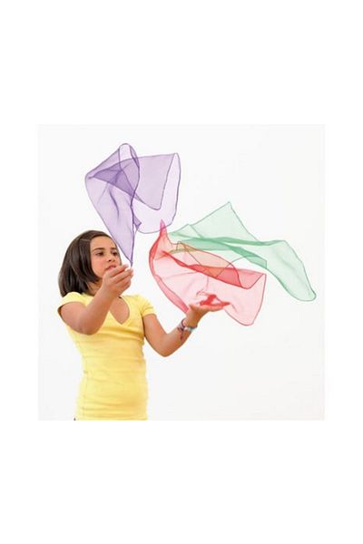 Betzold Set 10 Esarfe din Nylon Sport – Ideale pentru Joc, Dans si Jonglerie