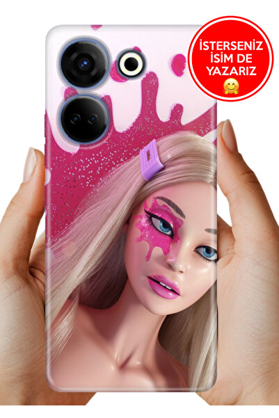 TECNO Camon 20 Pro 4G Kılıf Baskılı TR-Üretim Kapak Silikon Lucky-Barbie