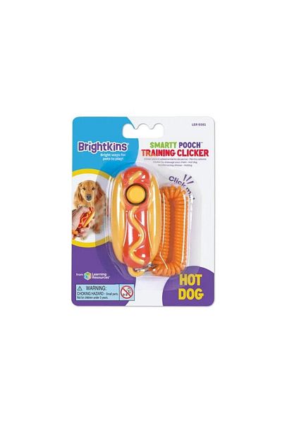 Brightkins Hračka pro výcvik psů - Clicker Hot Dog