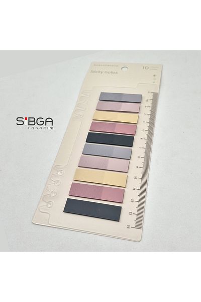 sibga tasarım ورق ملاحظات ملون شفاف - 200 ورقة من ملصقات المرجعية