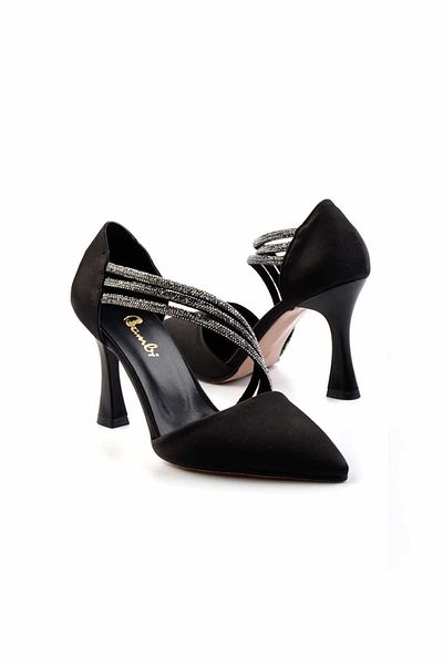 Bambi Matte Black Women's Classic Heeled Shoes K 01039101038
