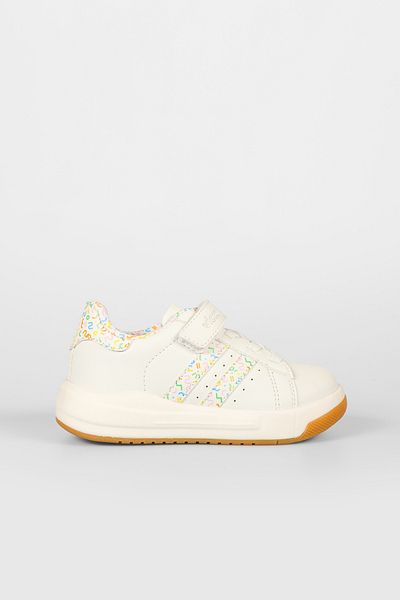 Vicco Pukky Model Lighted Baby Girl and Child White Sneaker