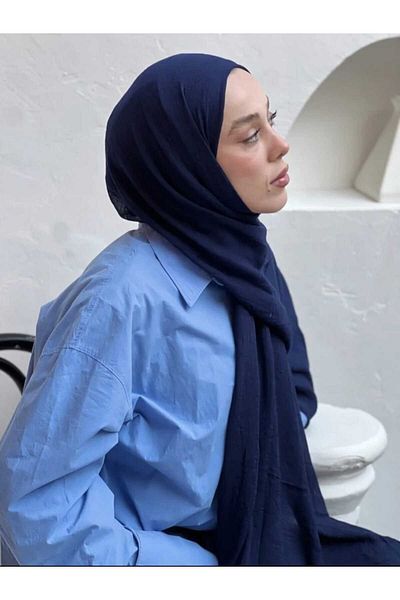AMİNENESİL MODAKASHMIR ΣΚΟΥΡΟ ΜΠΛΕ ΣΑΛΙ ΜΠΑΜΠΟΥ