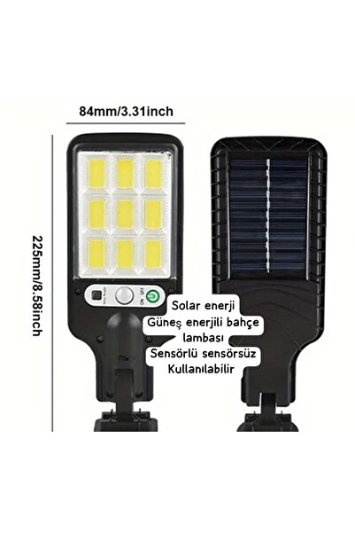 Roichil Solar Güneş Enerjili Led Bahçe Aydınlatması 120 Ledli 3 Modlu Hareket...