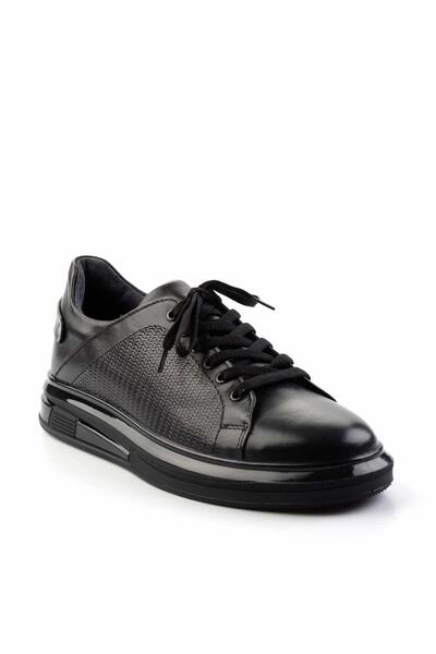Bambi Siyah Leather Erkek Casual Ayakkabı E01401081543
