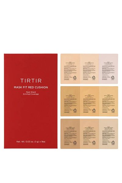 TIRTIR Tırtır Mask Fit Red Cushion Foundation 17C Porcelain 1g 21N Ivory 1g 23N Sand 1g Sample Kit