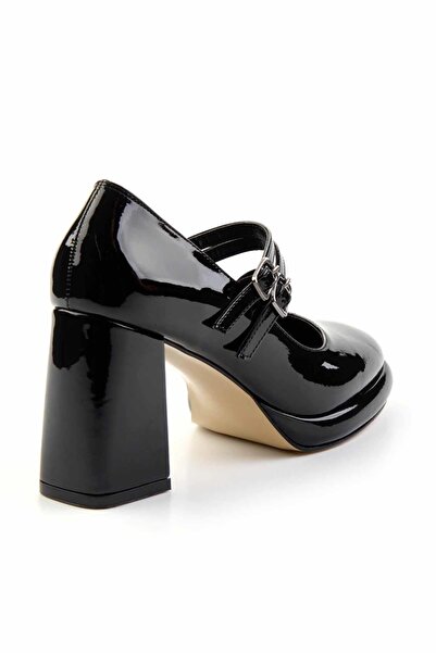 Bambi Siyah Kadın Klasik Topuklu Ayakkabı K01231414508