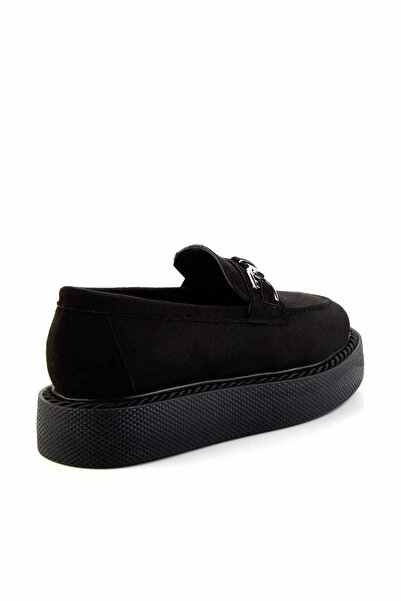 Bambi Siyah Kadın Loafer Ayakkabı K01192180002