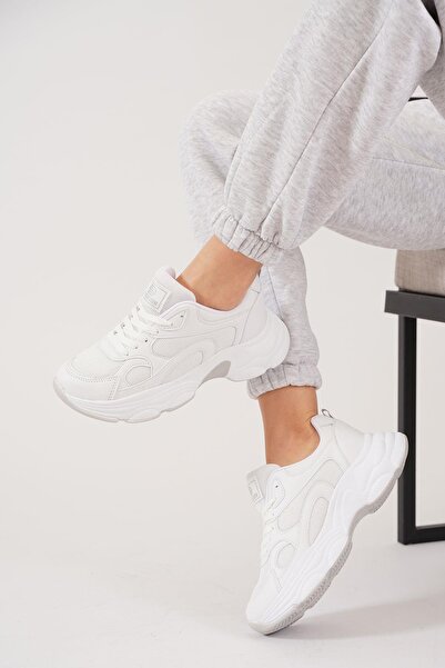 Moda Pie Pantofi sport de damă Stepra Anorak Tied alb