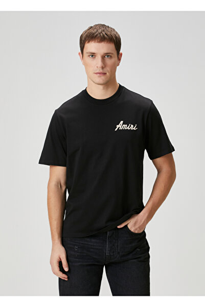 Amiri Tricou imprimat cu logo negru