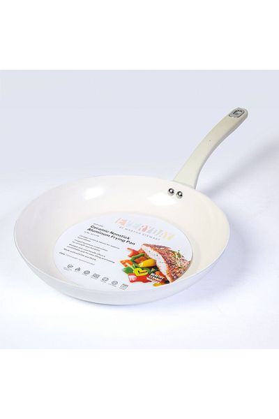 Martha Stewart Rexford Frying Pan 12"Linen