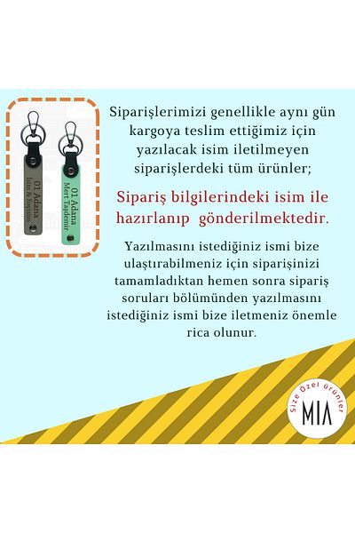 miawiki Personal Touch 01 Adana a Gift Design for Your Loved Ones, Set of 2 Keychains, Ash Gray-S Brown