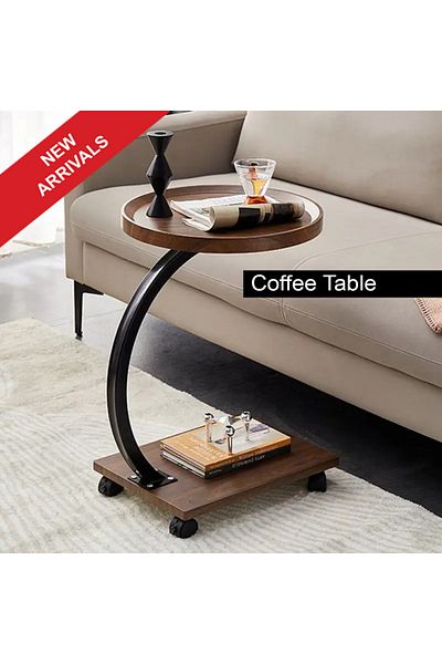 TrentonGCC Modern Rolling Coffee Table – Stylish & Functiona