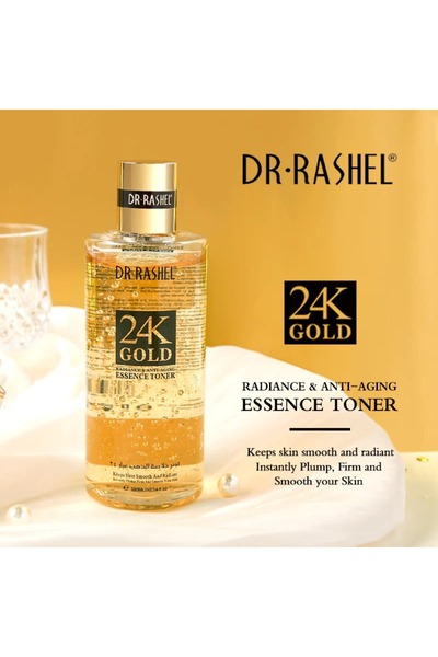 DR.RASHEL 24K Gold Radiance & Anti-Aging Essence Toner – 300ml ✨💛