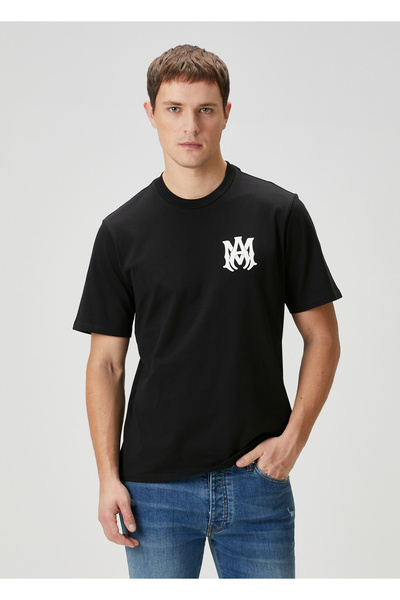 Amiri Μπλουζάκι με μαύρο λογότυπο