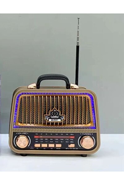 ataşbey RT-770 Led li Nostalji Bluetooth/USB/Sd kart/ Radyo mp3 Player Müzik Kutusu