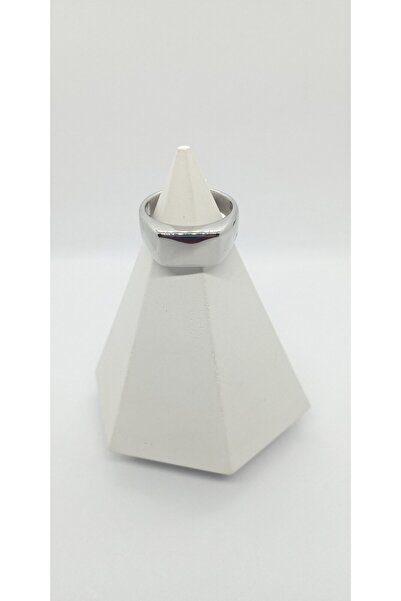 ndjewelry خاتم أساسي فضي اللون