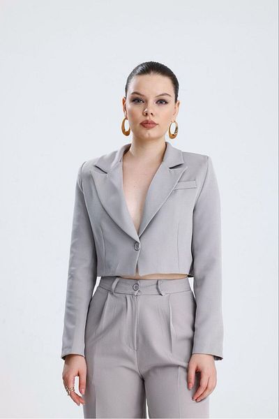 AL&SU BUTİK Women's Jacket and Pants 2 Piece Set