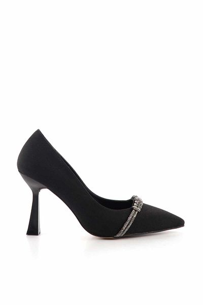 Bambi Matte Black Women's Classic Heeled Shoes K 01231348038
