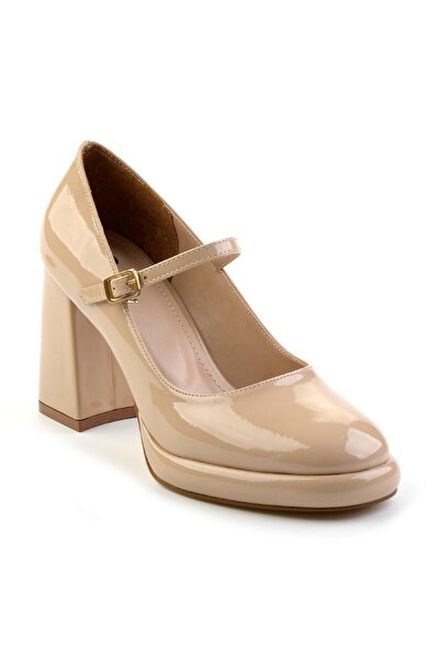 Bambi Bej Kadın Klasik Topuklu Ayakkabı K01231414608