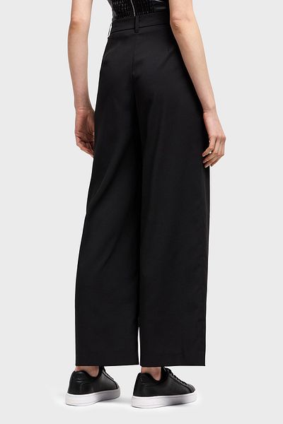 Armani Exchange Wide Leg Regular Waist Loose Wide Leg Classic Trousers Pants Xw 000437   Af12749 Uc001