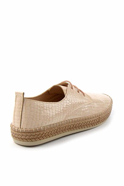Bambi Parlak Nude Kadın Espadril K01309230311