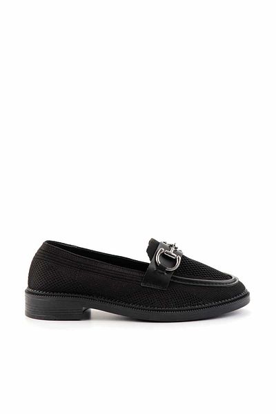 Bambi Schwarze Damen-Loafer-Schuhe K 01362245882