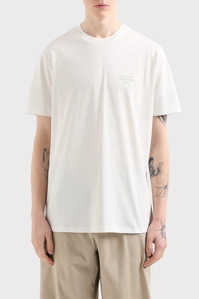 Armani Exchange 100% βαμβάκι κανονική εφαρμογή Basic T-shirt Ανδρικό T SHIRT XM 000752   AF12308 U0009