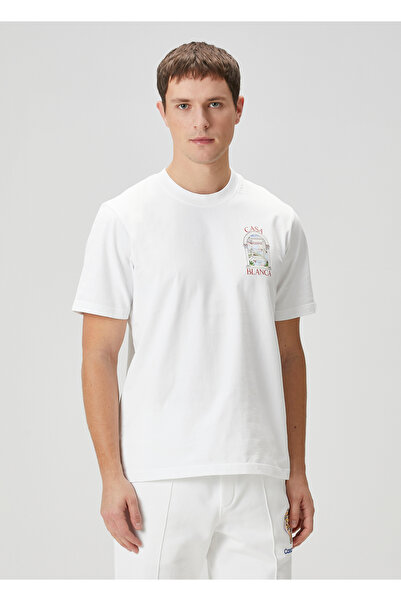 CASABLANCA Bumbac organic alb tricou