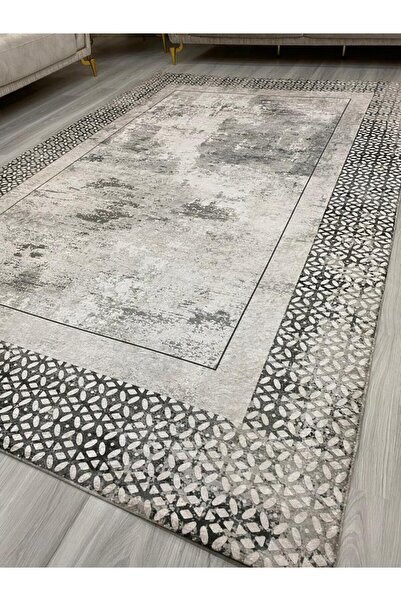 ALLGELSİN Halı Koruma Kılıfı Lastikli Halı Örtüsü  Yıkanabilir Halı Kılıfı Modern Çizgili Örtü Süngersiz örtü