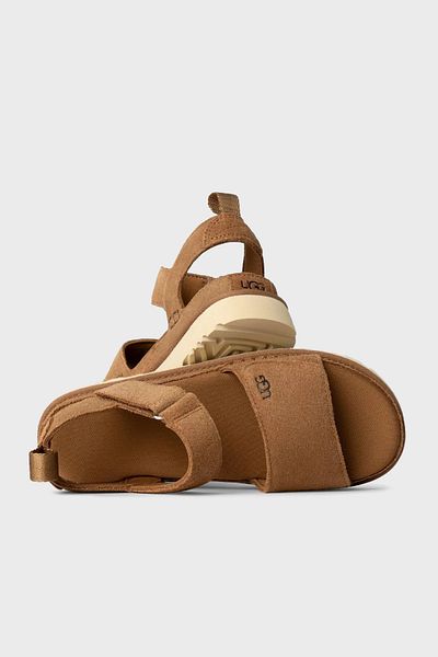 UGG Λογότυπο Suede Χοντρό Πατιλέ Σόλα Velcro Παιδικά ΣΑΝΔΑΛΙΑ 1136539 Κ