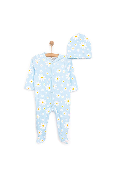 ebebek Hello Baby HelloBaby Yenidoğan Çiçek Baskılı Kız Tulum-Şapka Kız Bebek