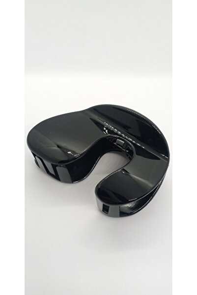 ndjewelry مشبك مزلاج منحني أسود اللون على شكل حرف U مقوس