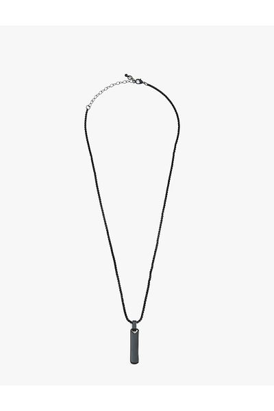 Koton Steel Charm Detailed Chain Necklace