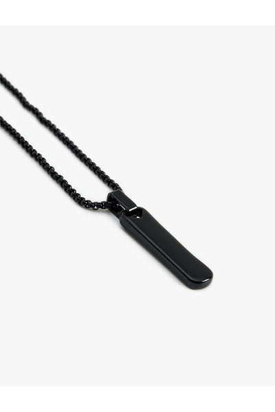 Koton Steel Charm Detailed Chain Necklace
