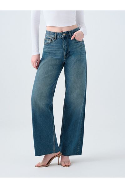 Loft Wide Leg Regular Fit Women's Trousers