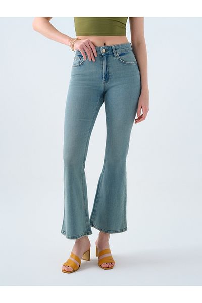 Loft Long Flare Slim Fit Women's Trousers