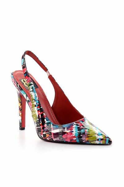 Bambi Multicolored Patent Leather Women's Classic Heeled Shoes01455018208