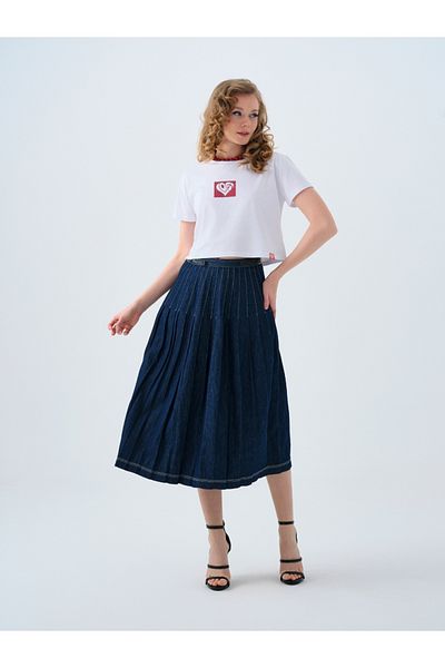 Loft Μακρύ Crop Γυναικείο Tshirt μανίκι