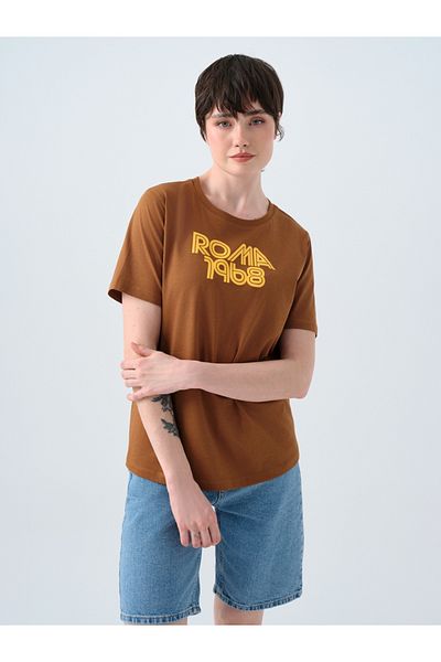Loft Γυναικείο T-Shirt Regular Fit - Μανίκια