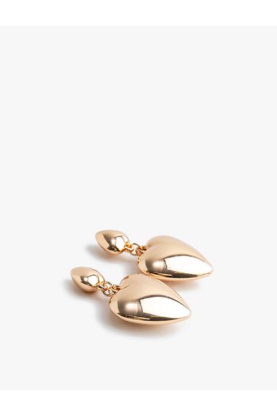Koton Dangle Heart Earrings