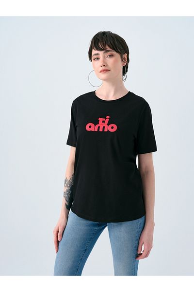 Loft Γυναικείο T-Shirt Regular Fit - Μανίκια