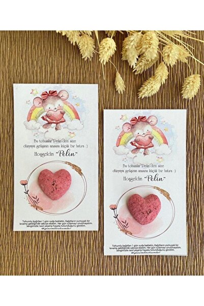 gizemli tohumlar Tohumlu Kart 50 Adet Doğum günü ,Baby Shower,Hediyelik