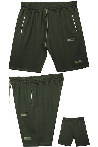 marufshop Men's Large Size Oversized Lycra Combed Cotton Shorts Suitable for Weights between 110 - 150 Kilograms