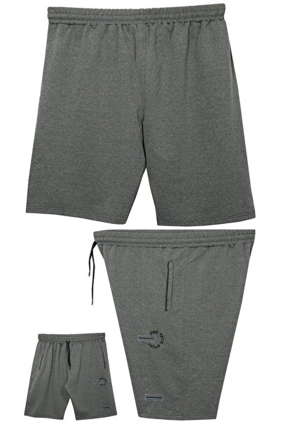 marufshop Men's Large Size Oversized Lycra Combed Cotton Shorts Suitable for Weights between 110 - 150 Kilograms