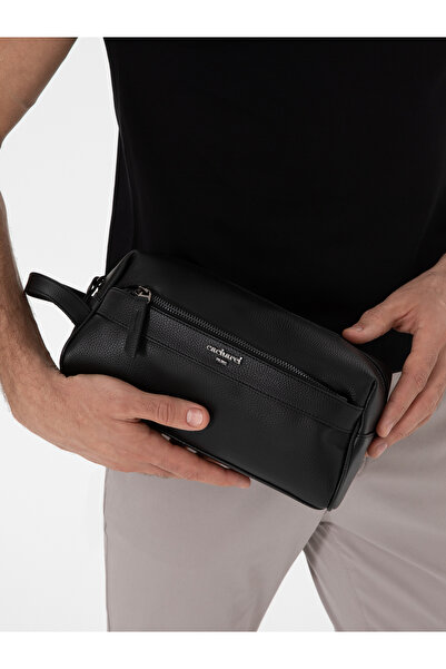 Cacharel Erkek Siyah Suni Deri El Çantası 50310893-VR046