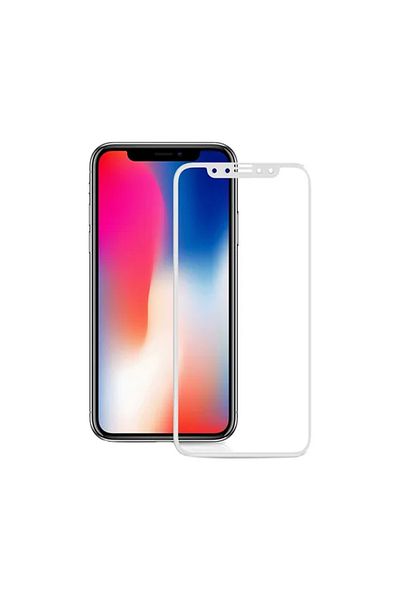 Generic واقي شاشة لجهاز iPhone x / أبيض