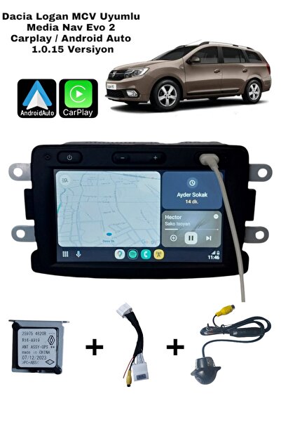 LG 2013-2020 Dacia Logan Uyumlu   MCV Multimedya Carplay /Android Auto Özelik...
