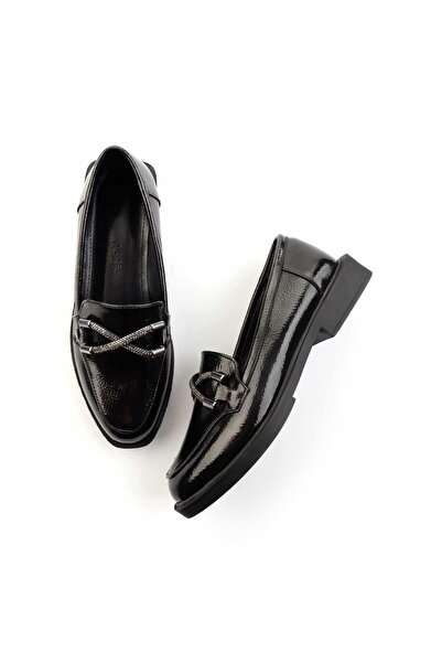 Bambi Siyah Kadın Loafer Ayakkabı K01997070108